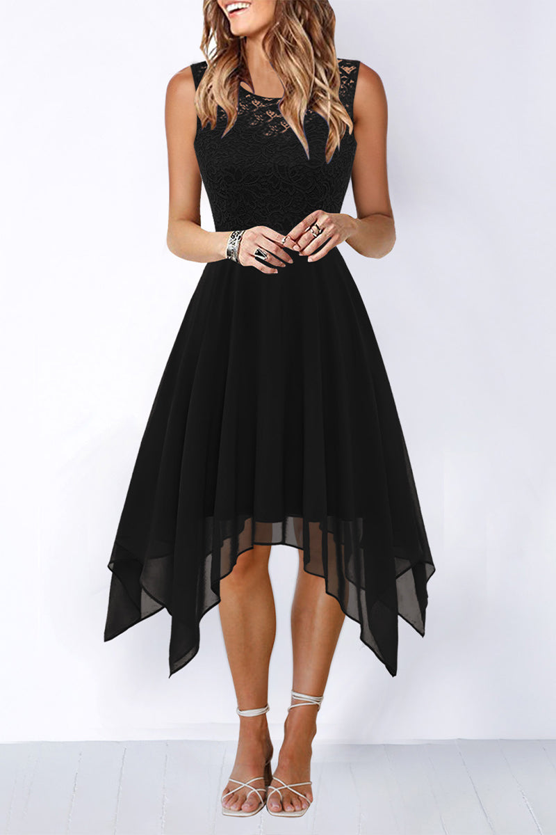 Elegant Formal Solid Ammetrical O Neck Evening Dress Dresses(8 Colors)