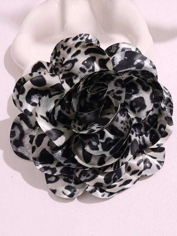 Flower Shape Leopard Brooch Accessories