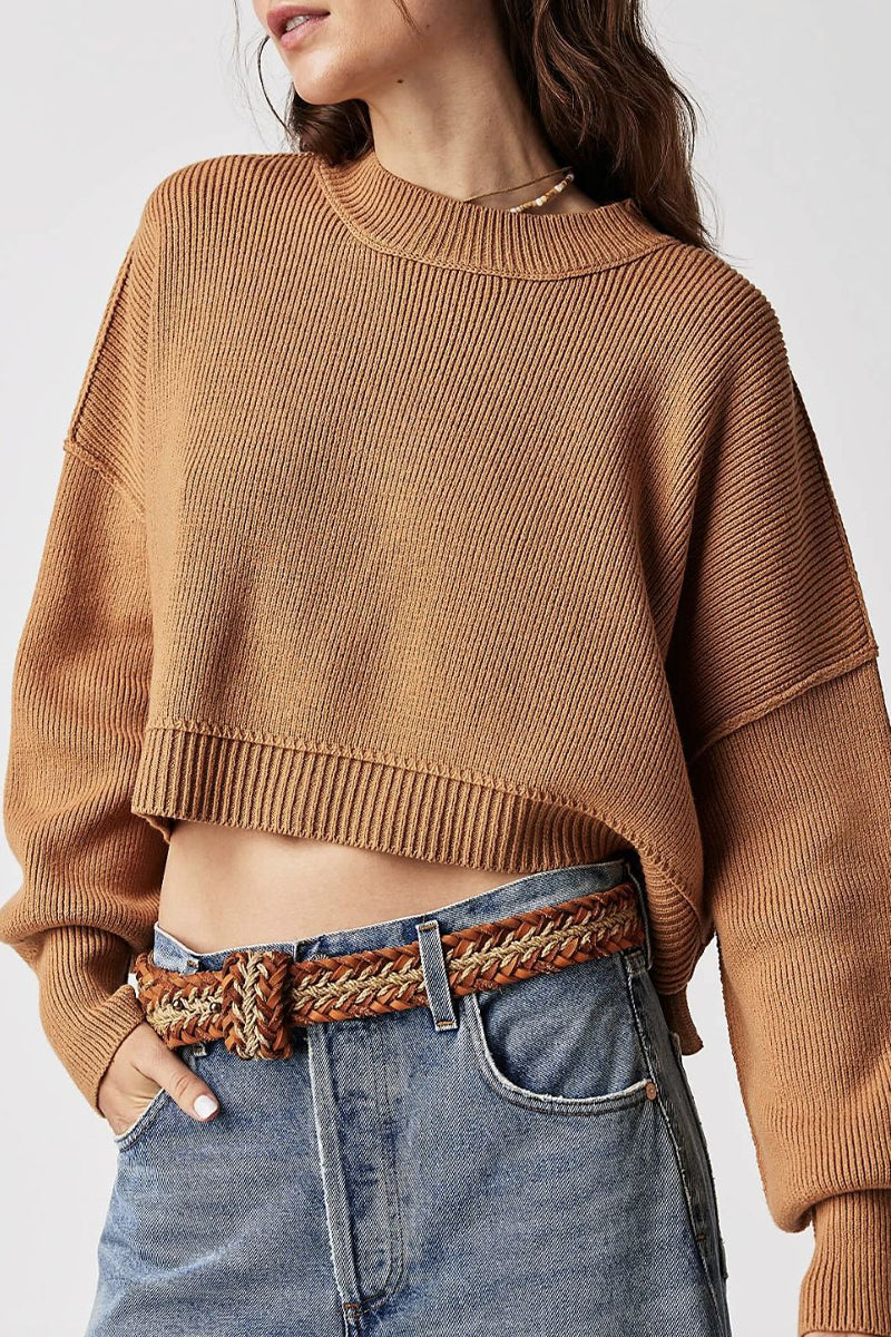 Casual Solid Patchwork O Neck Sweaters(15 Colors)