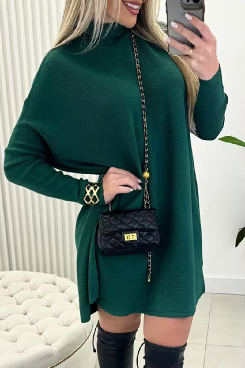 Casual Daily Solid Color Turtleneck Sweaters(3 Colors)