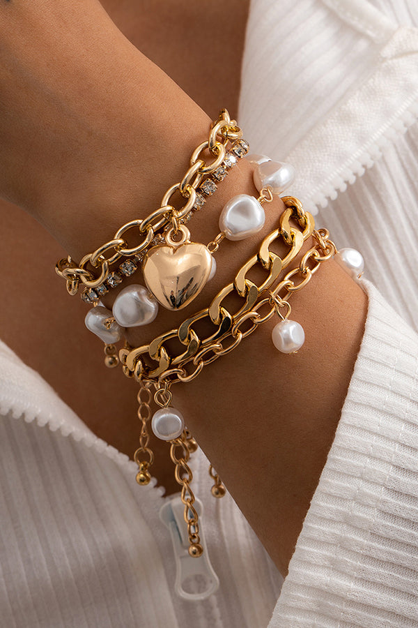 Special Shaped Imitation Pearl Vintage Baroque Bracelet