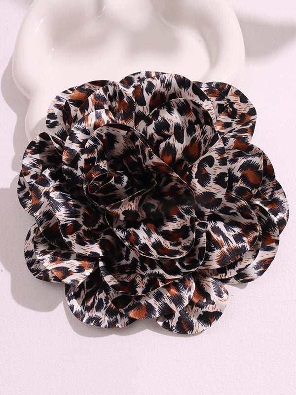 Flower Shape Leopard Brooch Accessories