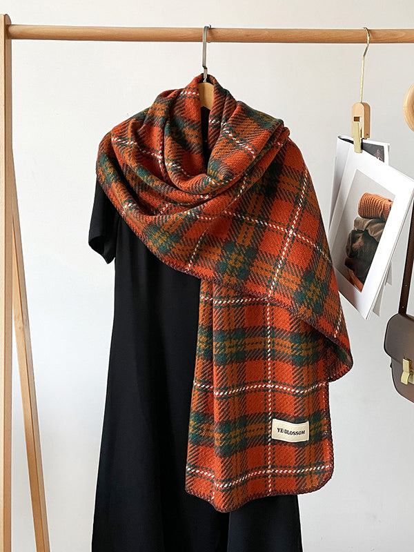 Plaid Shawl&Scarf