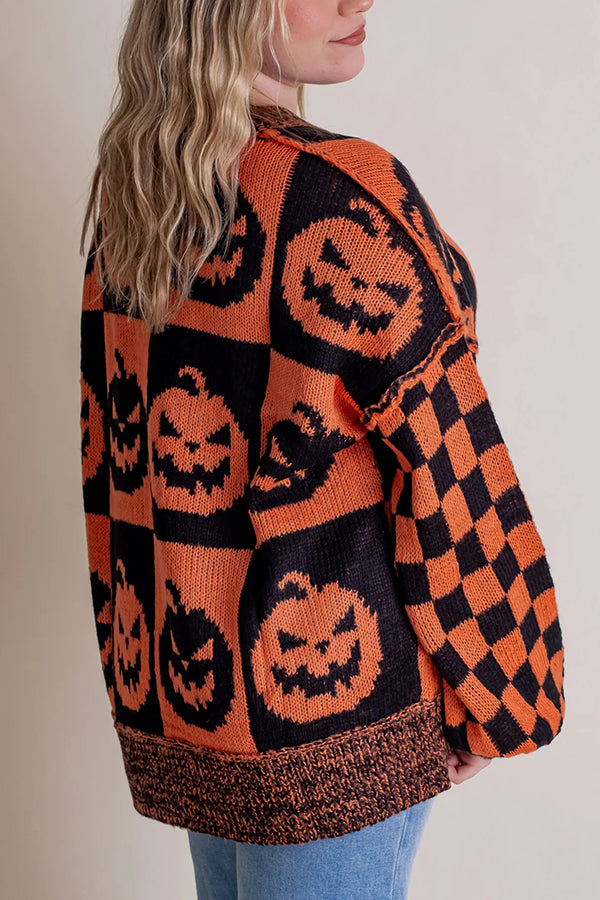 Halloween Relaxed Loose Crew Neck Sweater