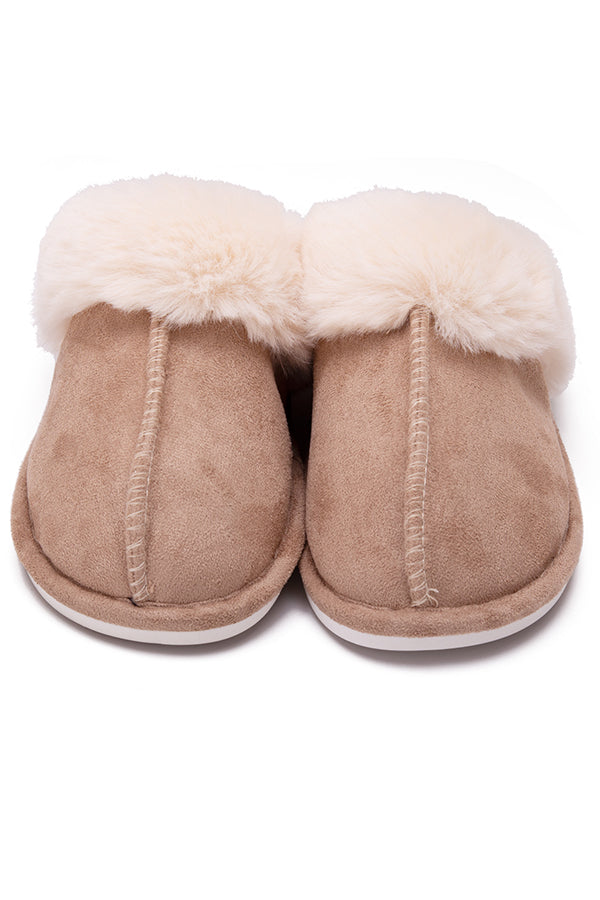 Warm Home Plush Cotton Slippers