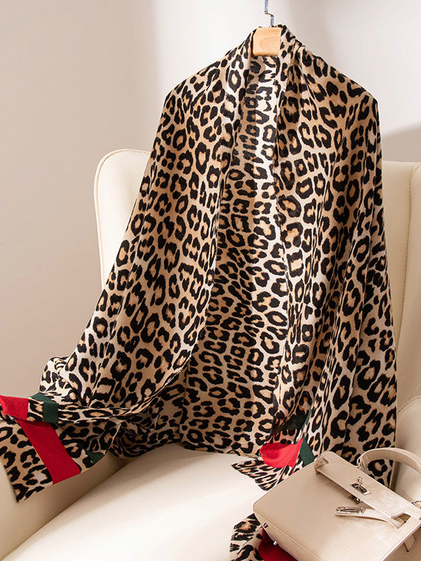 Keep Warm Leopard Shawl&Scarf