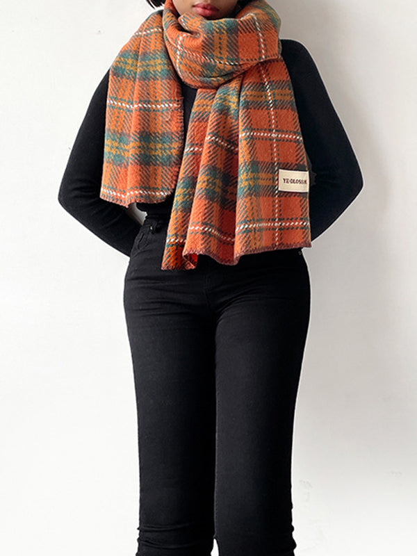 Plaid Shawl&Scarf