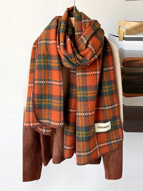 Plaid Shawl&Scarf