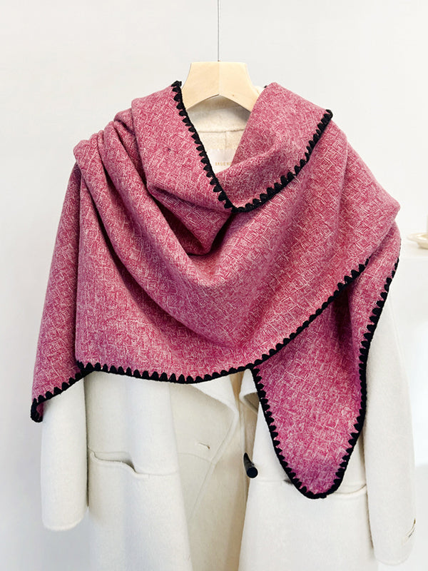 Contrast Color Shawl&Scarf