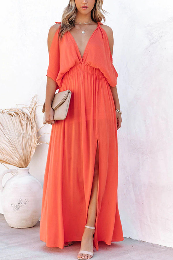 Athena Cold Shoulder Maxi Dress