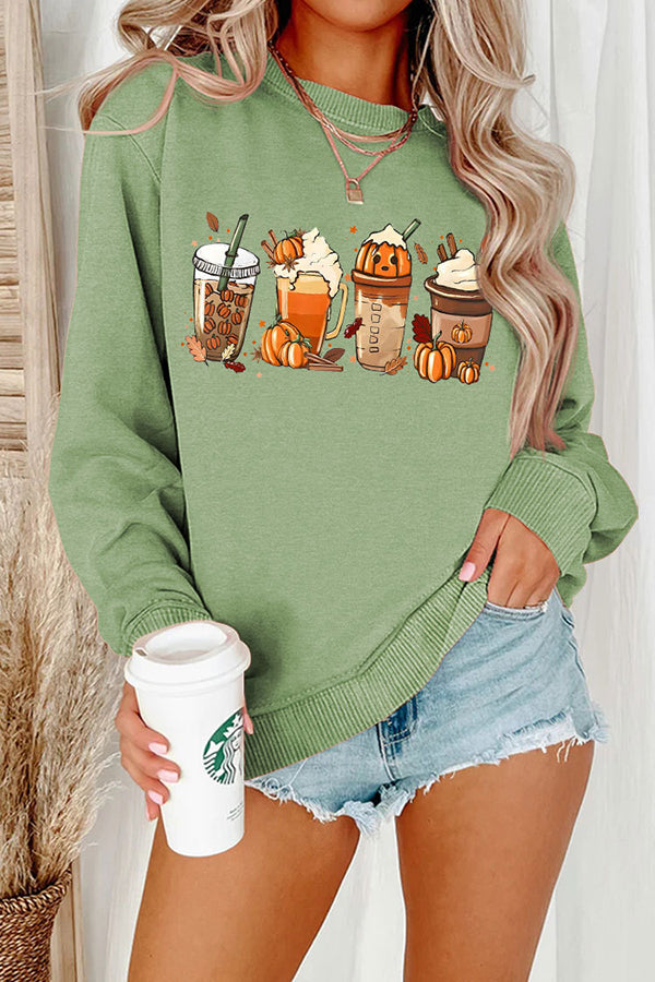 Halloween Creative Print Casual Long Sleeved Sweatshirt