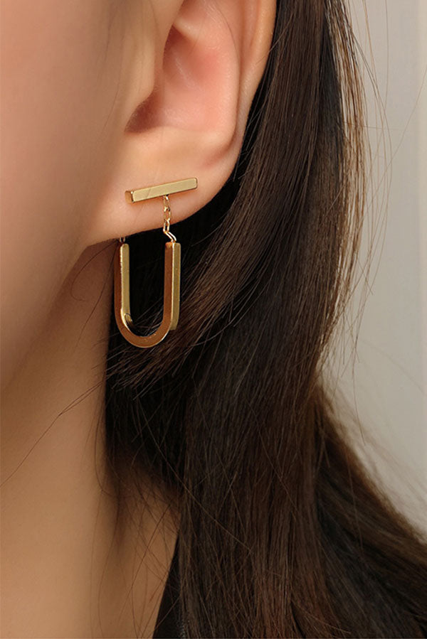 Gold Chain Link Earrings