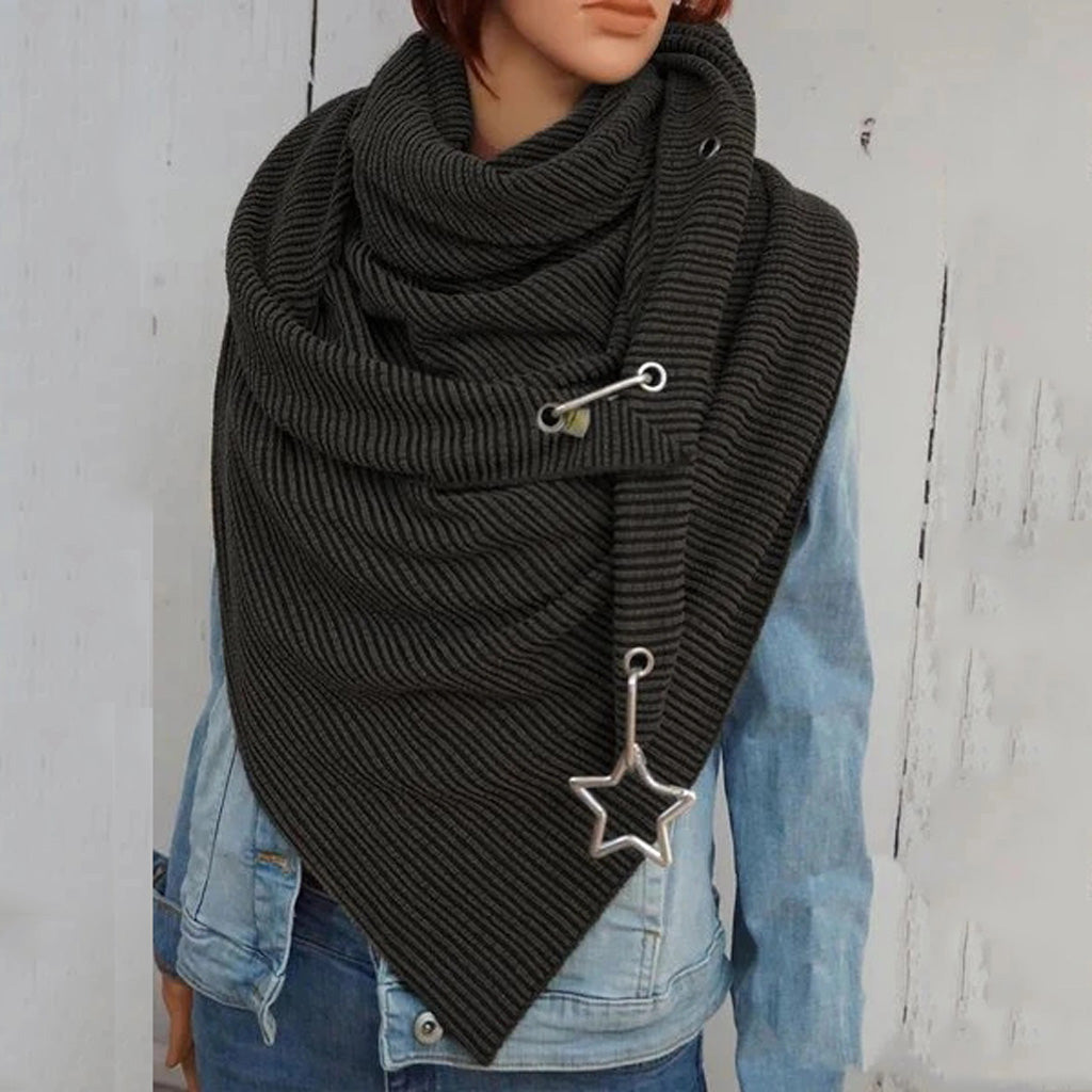 Triangle Scarf - Women's Wool Knit Scarf