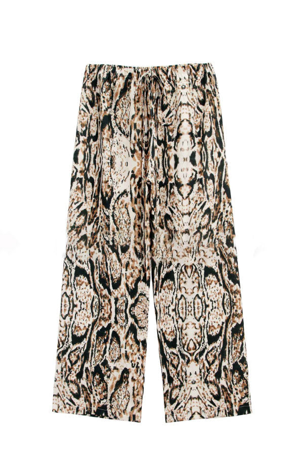 Vacation Print Lace-up Lounge Pants