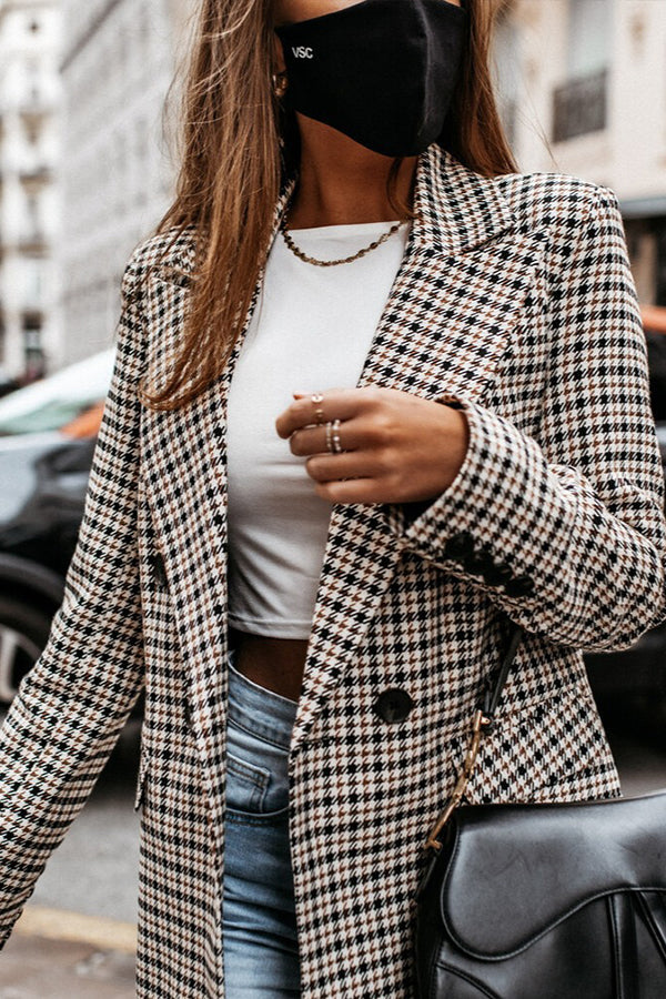 plaid blazer