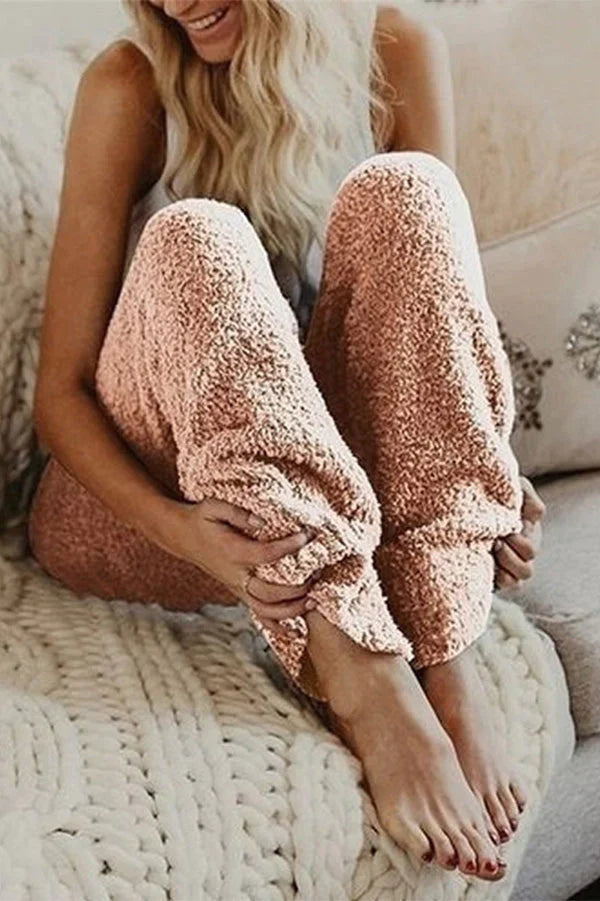 Loose Fleece Home Pants