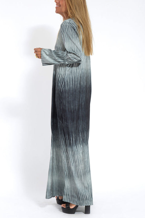 Gray gradient dress