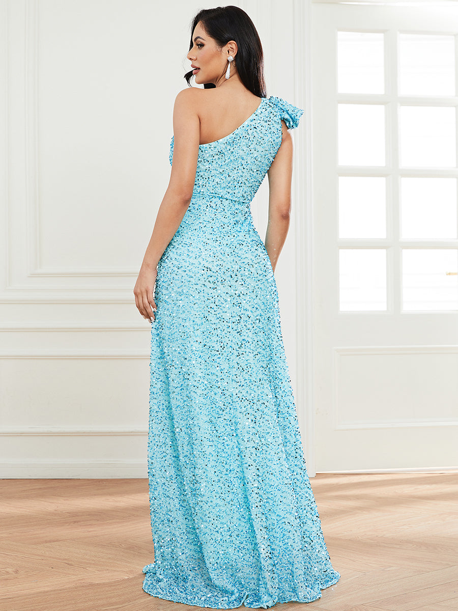 One Shoulder Prom Dress XJ913