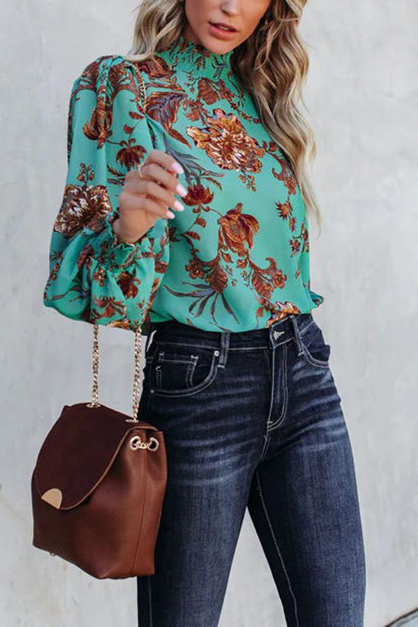 Livin' Breezy Floral Print Smocked Top