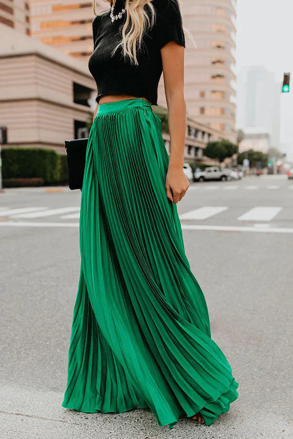 For Eternity Pleated Maxi Skirt