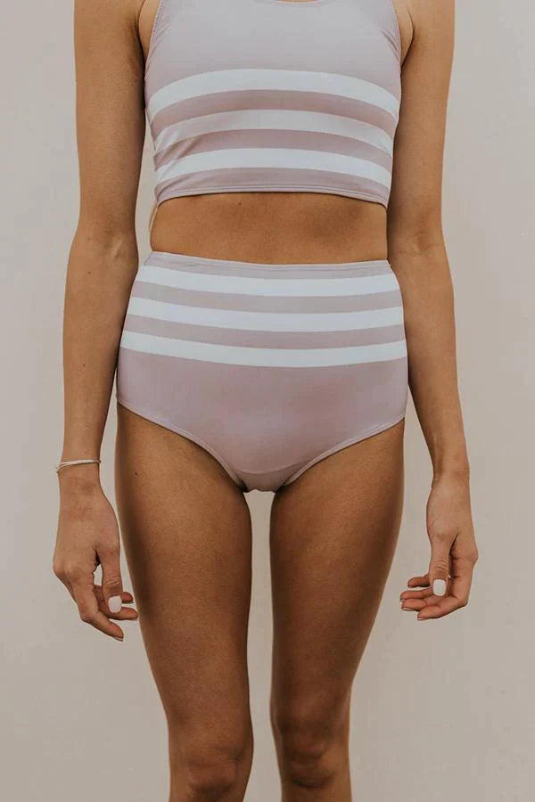 Modest Coverage and Simple Stripes Tankini