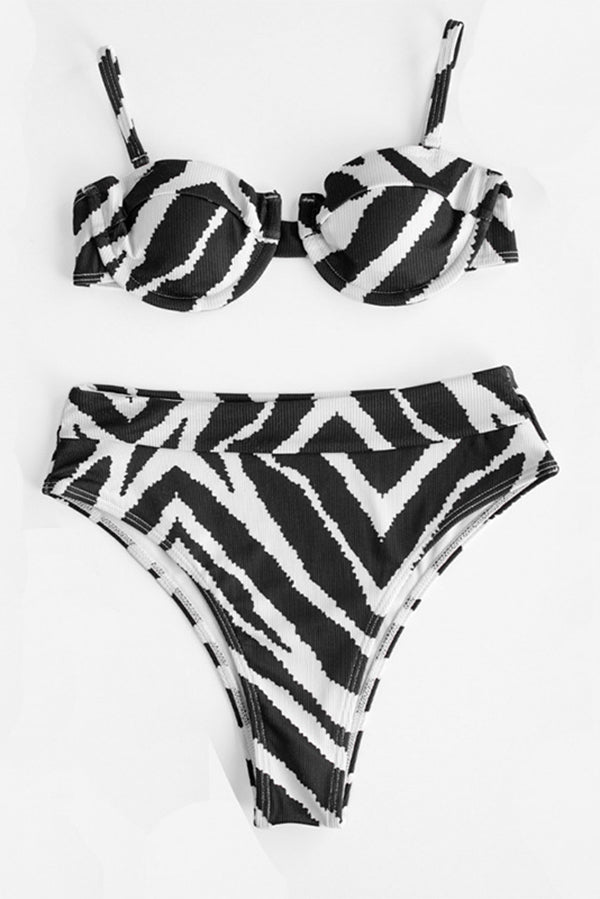 Desert Sunrise Animal Print Bikini Swimsuit