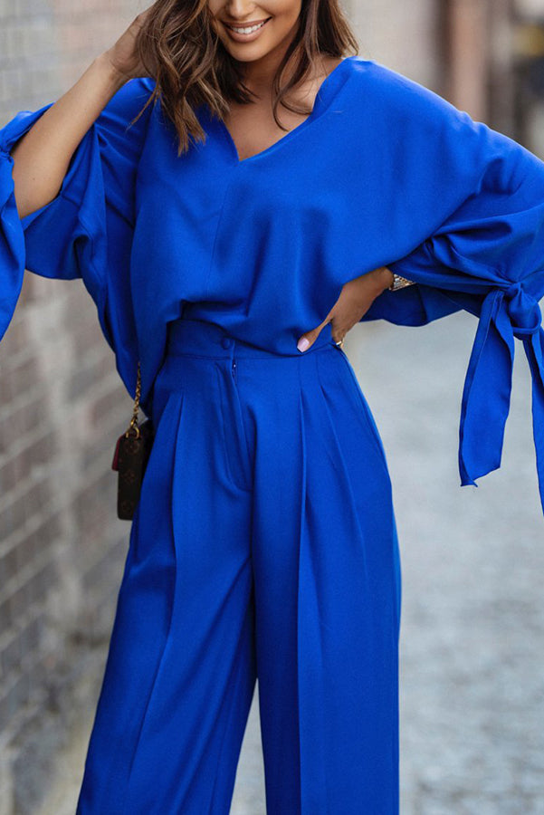 Newport Look Kimono Wide Leg Pants Suit