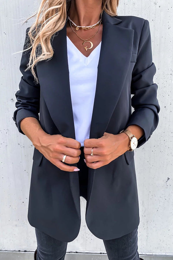 Looking At London Belted Casual Boyfriend Blazer