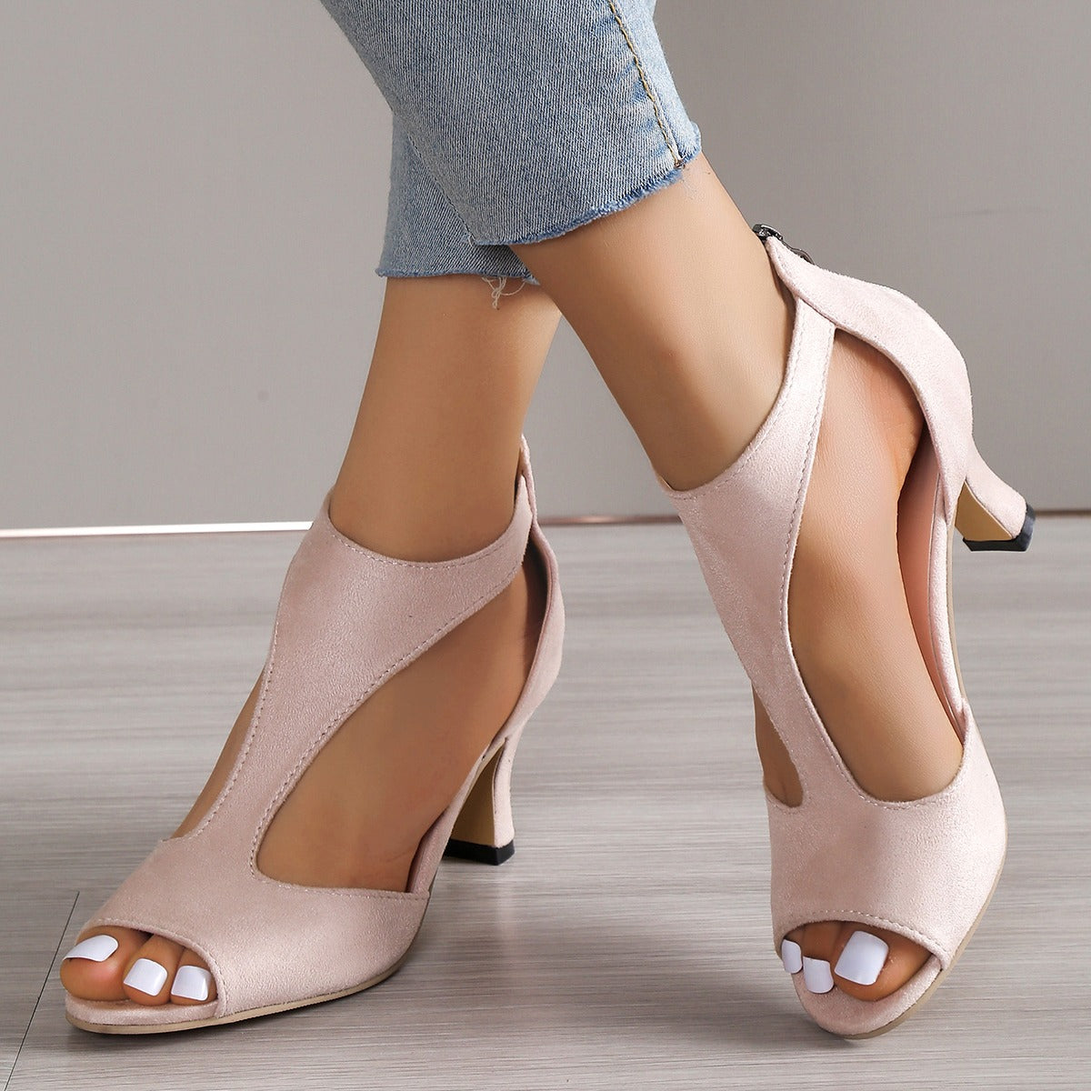 Serenity Open Toe Heels