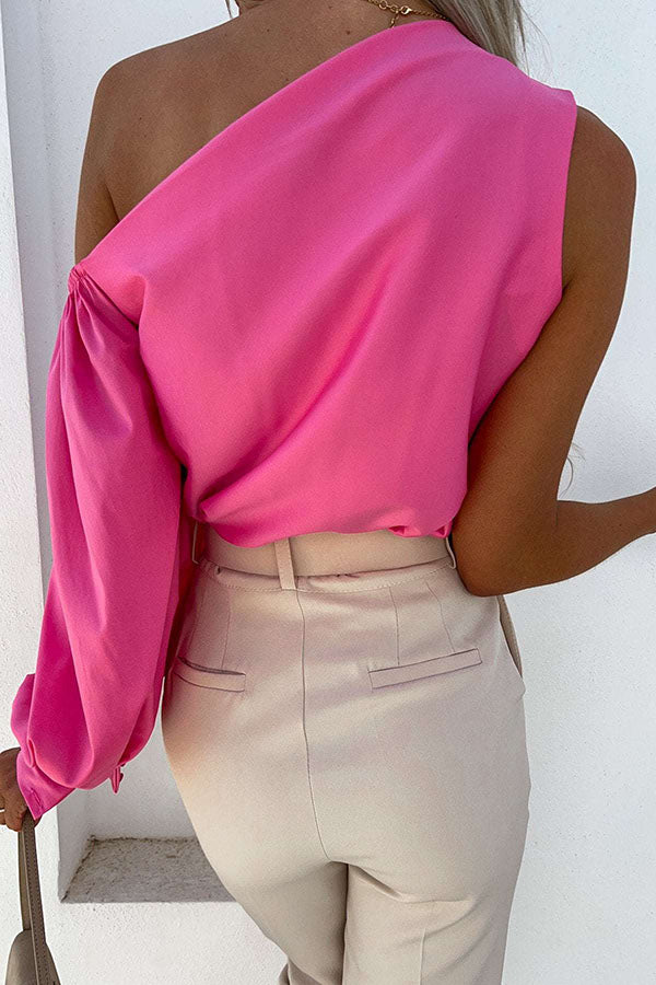 On This Perfect Day One Shoulder Blouse