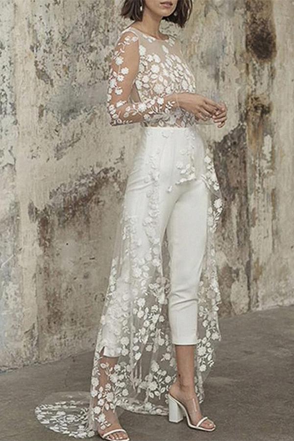 White Wedding Jumpsuit