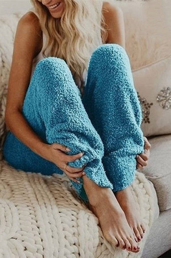 Loose Fleece Home Pants