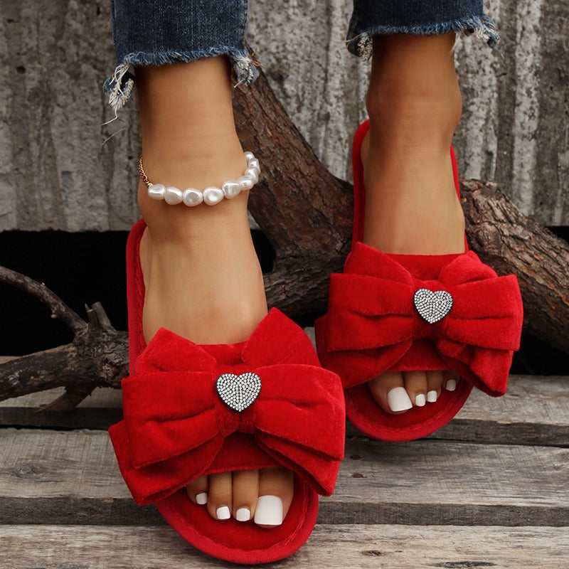 Leonie Luxe Love Heart Slippers