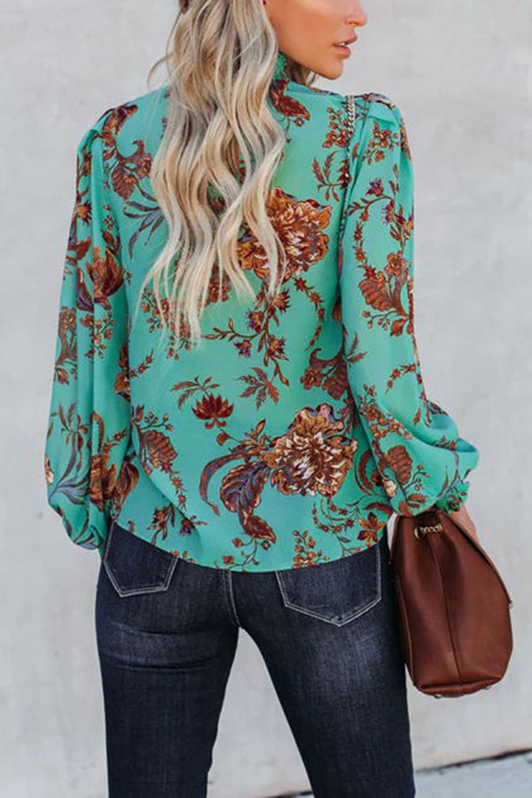 Livin' Breezy Floral Print Smocked Top