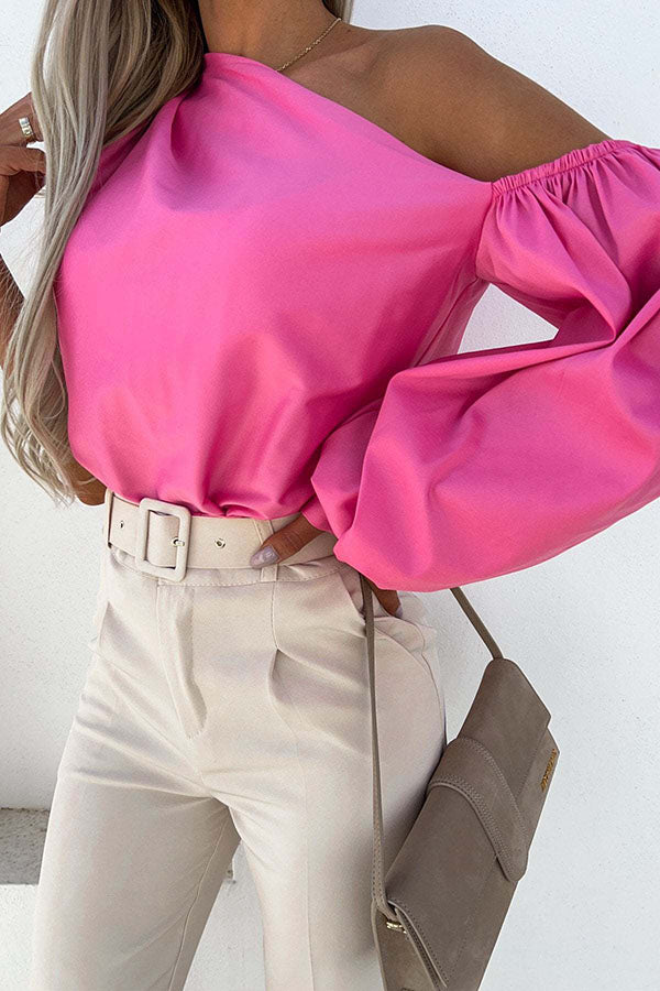 On This Perfect Day One Shoulder Blouse