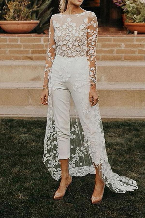 White Wedding Jumpsuit