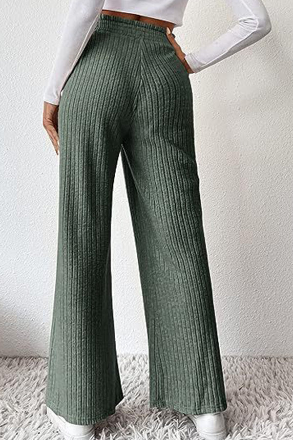 Casual loose knitted trousers