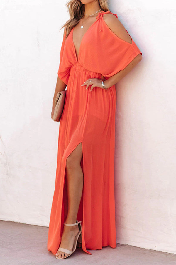 Athena Cold Shoulder Maxi Dress