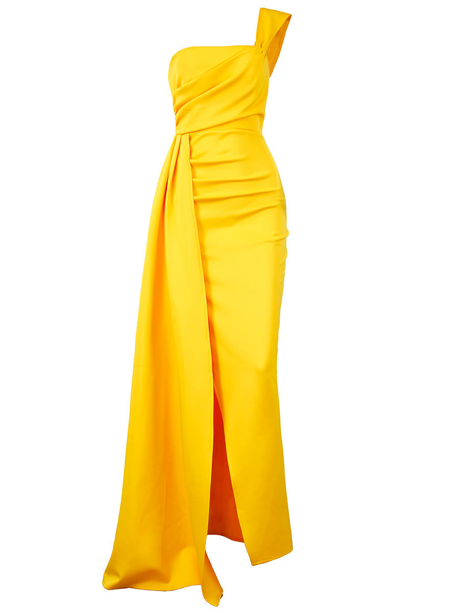 Draping Maxi Prom Dress XJ1050