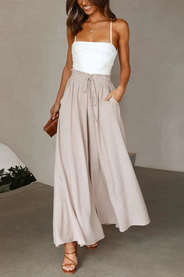 Full of Dreams Pocketed Wide Leg Pants