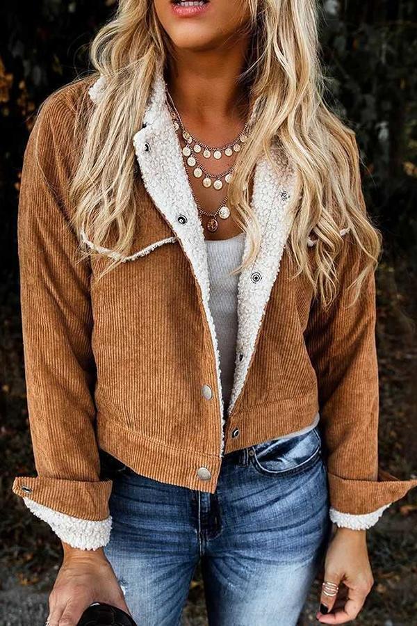 Classic Solid Color Lapel Coat