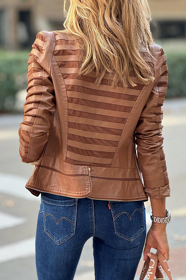 Cynthias striped slim jacket