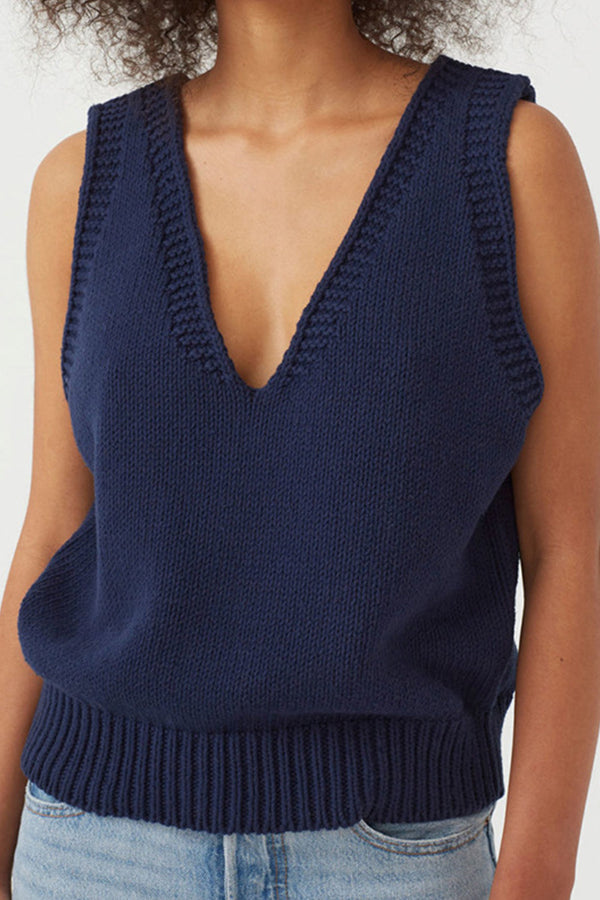 Knitted Vest Small Vest Women's Sleeveless Sweater