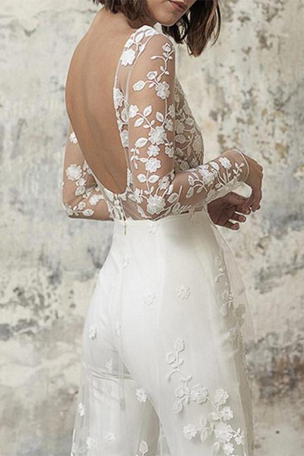 White Wedding Jumpsuit