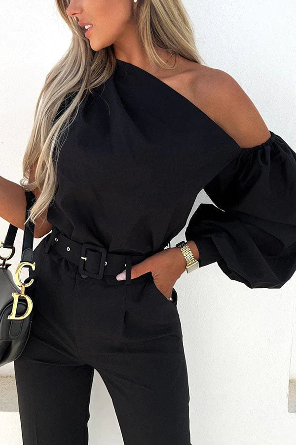 On This Perfect Day One Shoulder Blouse