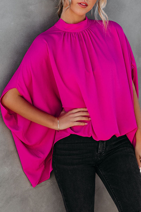 Raisa Relaxed Cape Sleeve Blouse