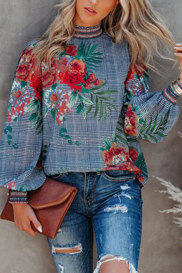 Fond Memories Floral Print Long Sleeve Top