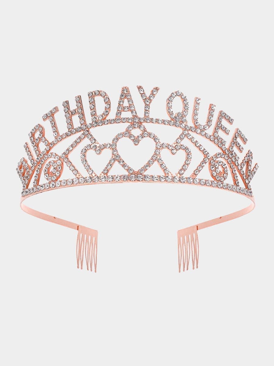 Inlay Stone Birthday Queen Girl Crown Baldric Headpieces MHG0011