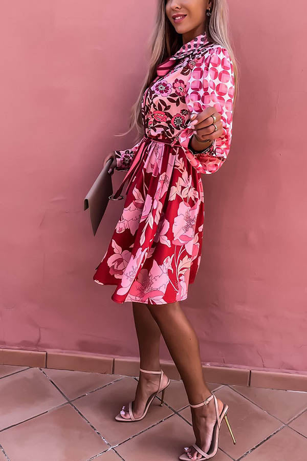 Beyond Chic Gorgeous Flowers Shirt Dress