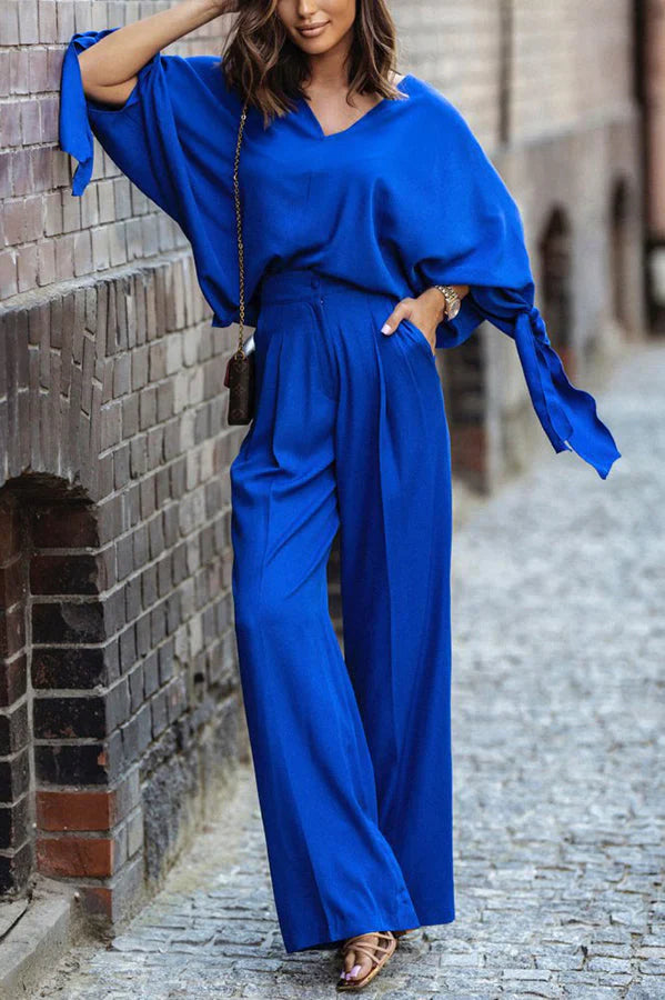 Newport Look Kimono Wide Leg Pants Suit